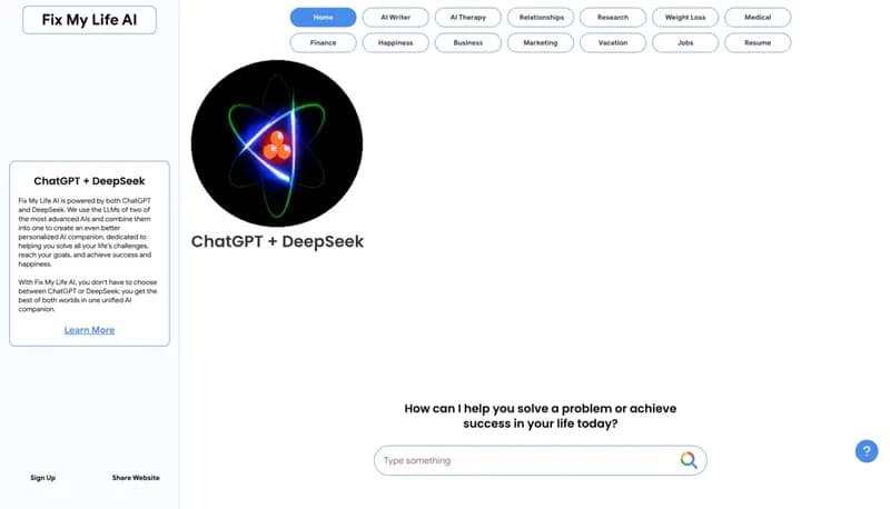 Fix My Life AI screenshot