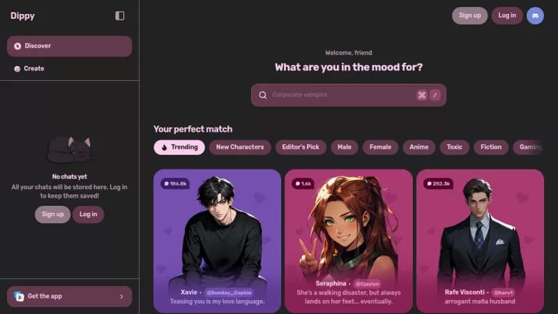Dippy AI screenshot
