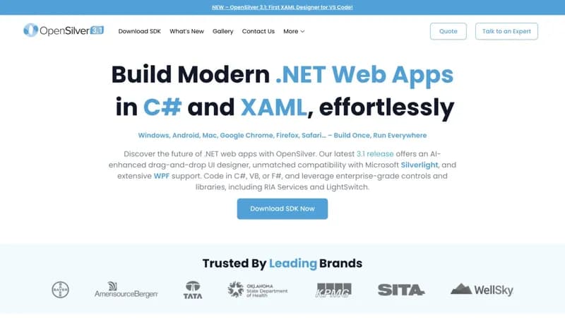OpenSilver screenshot