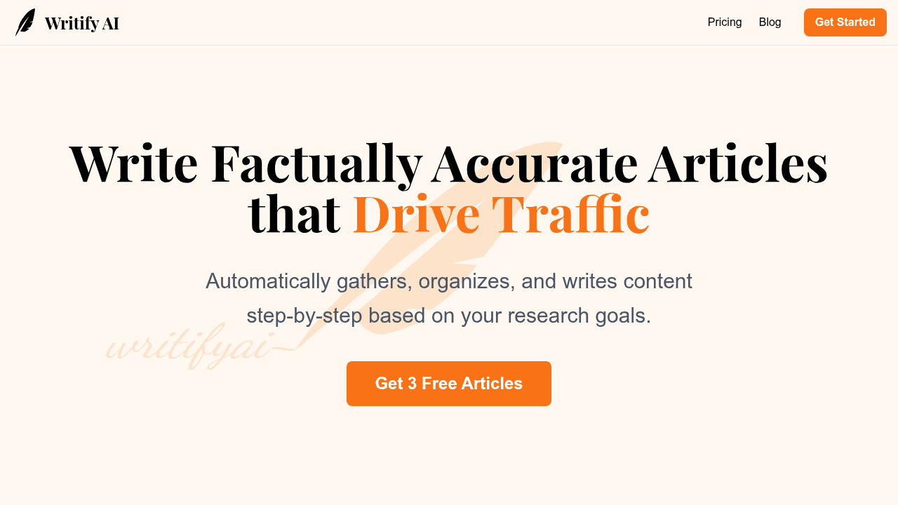 writify ai website