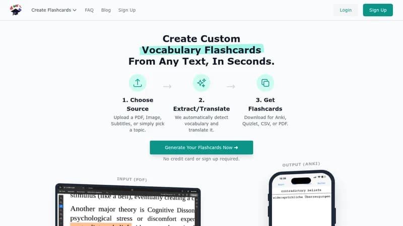 vocabgenerator website