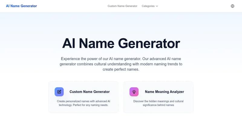 ai name generator website