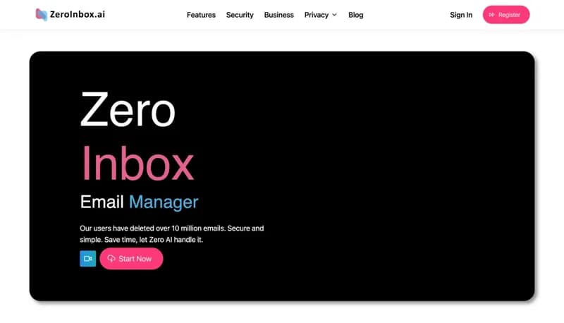 Zero Inbox AI Email Cleaner screenshot