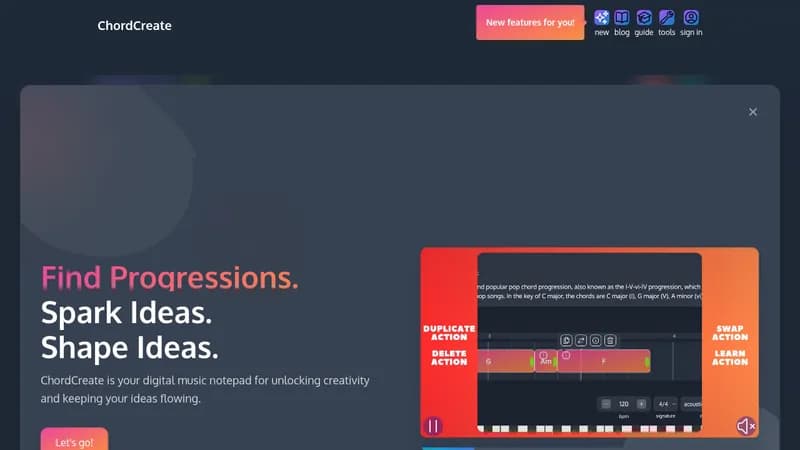 chordcreate website