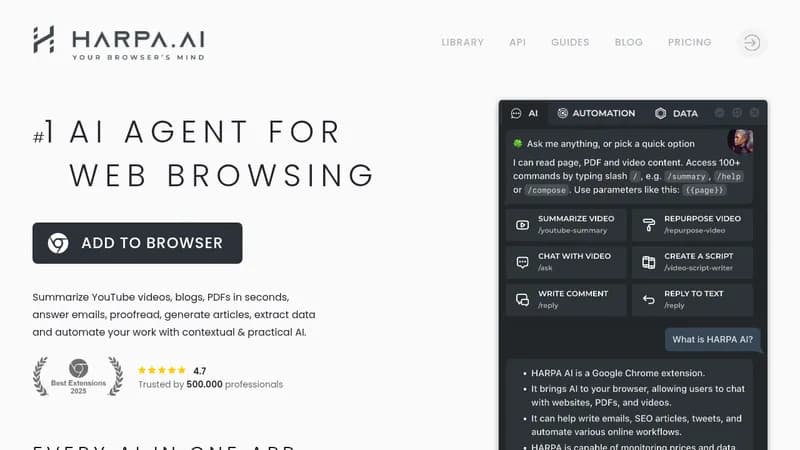 harpa ai website