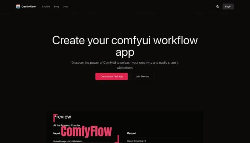 ComfyFlow screenshot