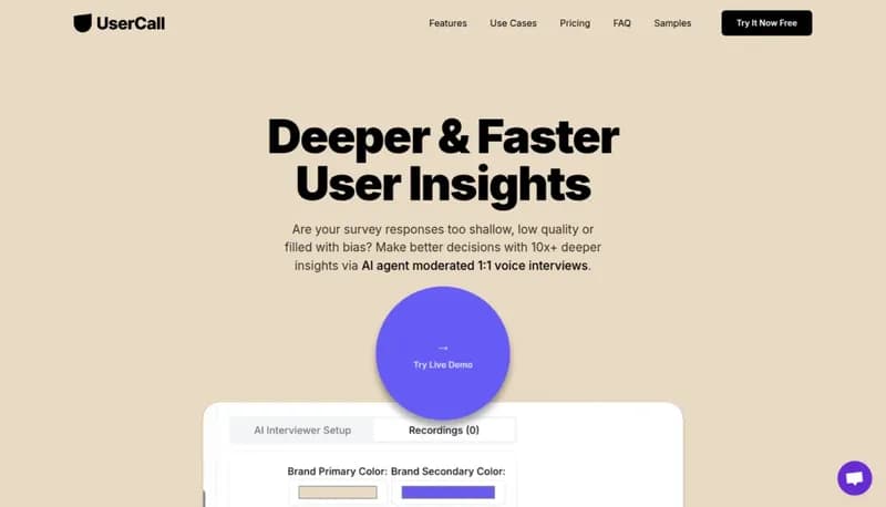 UserCall screenshot