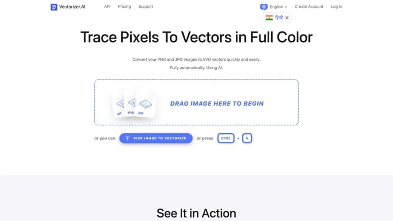 Vectorizer.AI screenshot