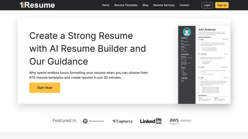 1MillionResume screenshot