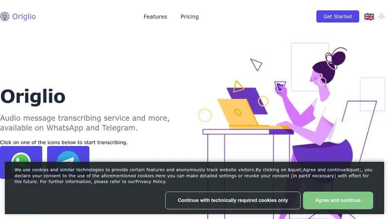 origlio website