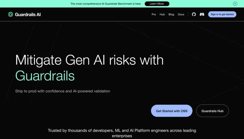 Guardrails AI screenshot