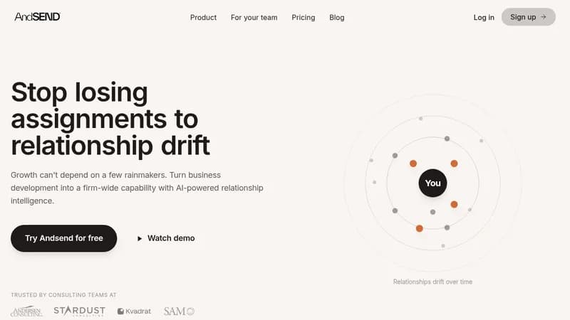 andsend website