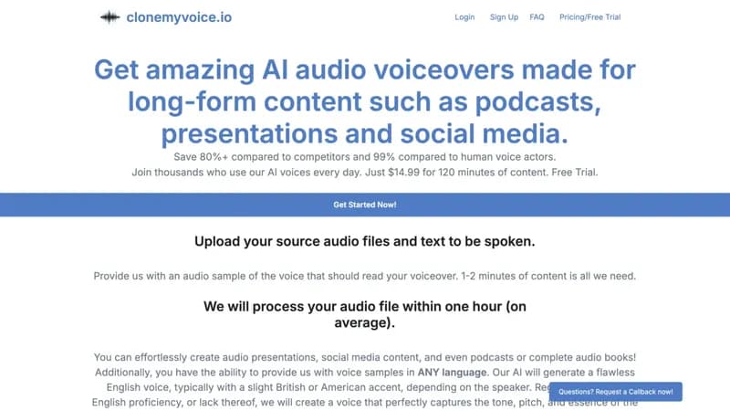 clonemyvoice.io screenshot