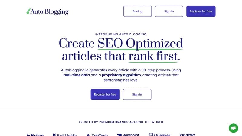 Auto Blogging screenshot