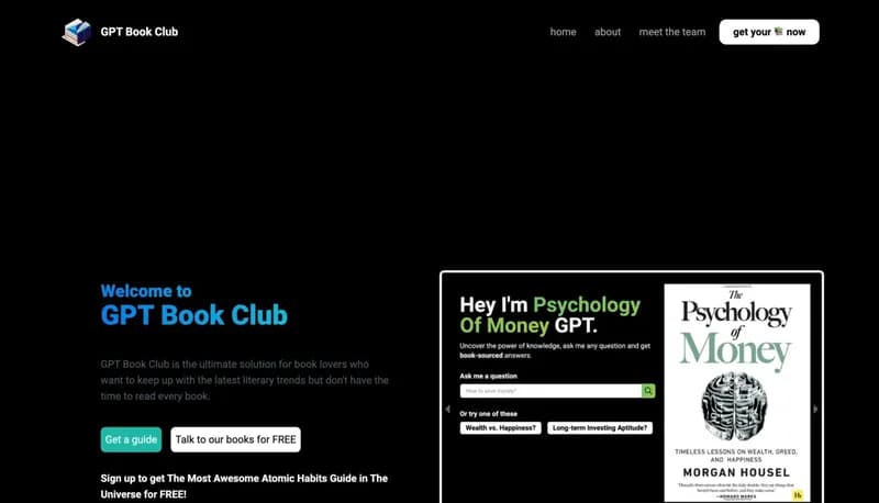 GPT Book Club screenshot