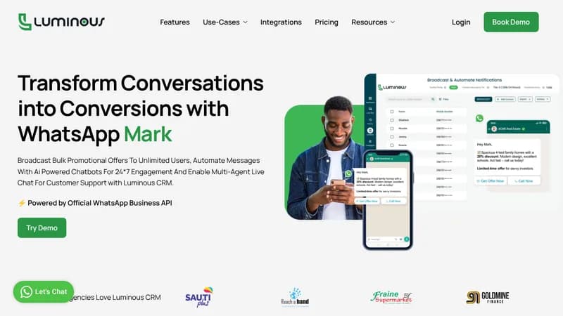 luminous crm website