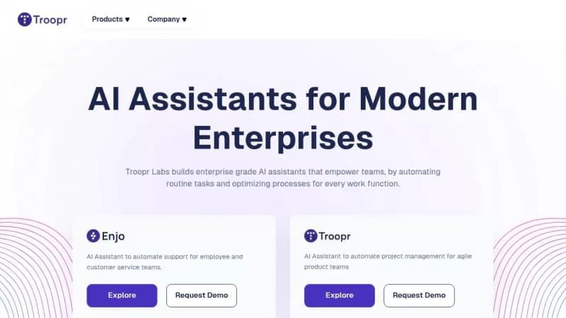 Troopr.ai screenshot