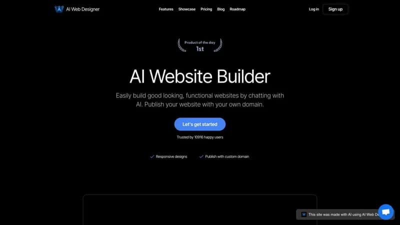 AI Web Designer screenshot