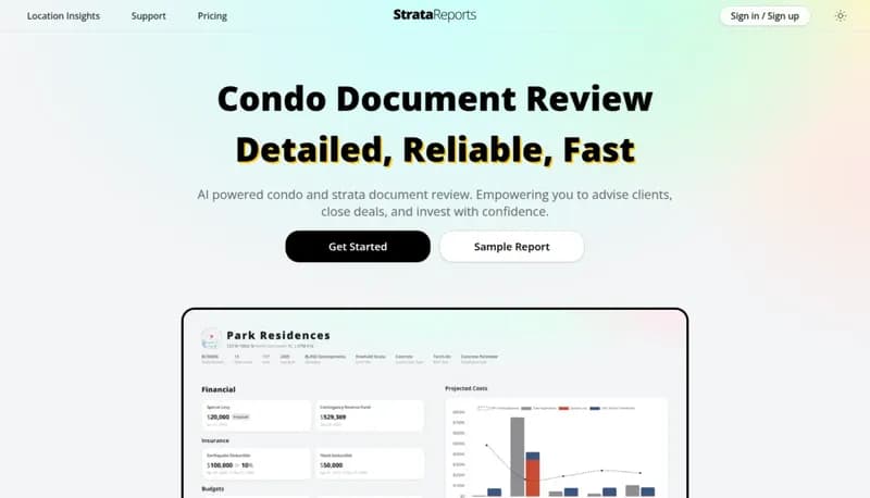 StrataReports screenshot