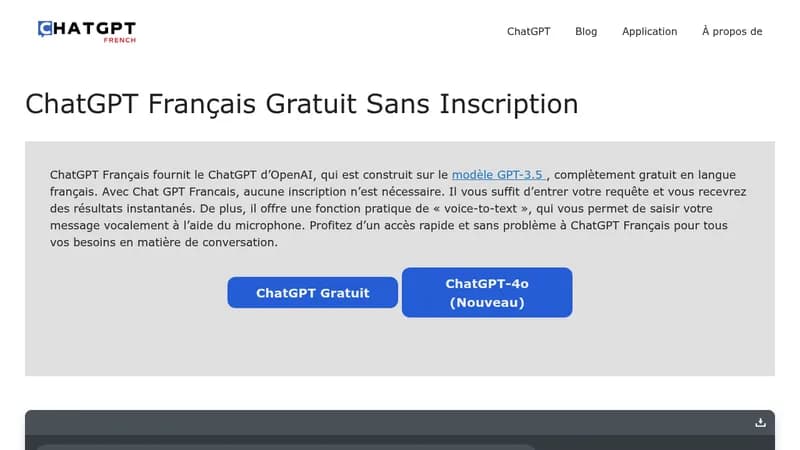 chatgpt français website