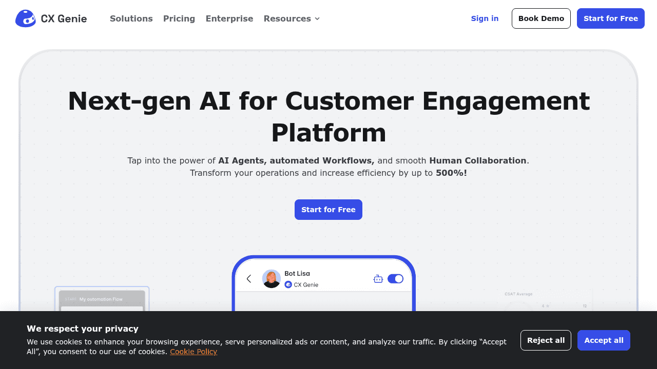 cx genie website