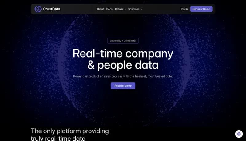 Crustdata screenshot