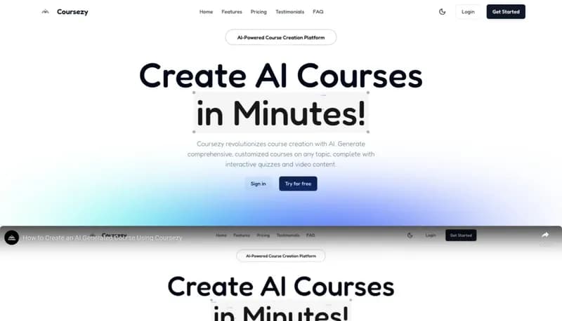 Coursezy screenshot
