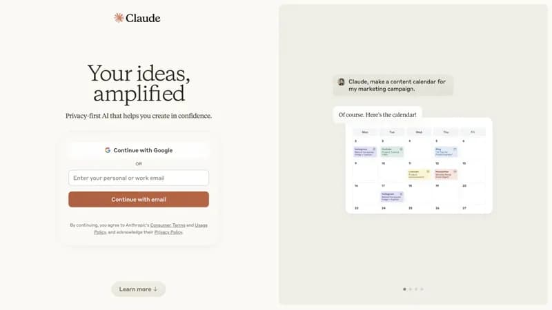 Claude screenshot