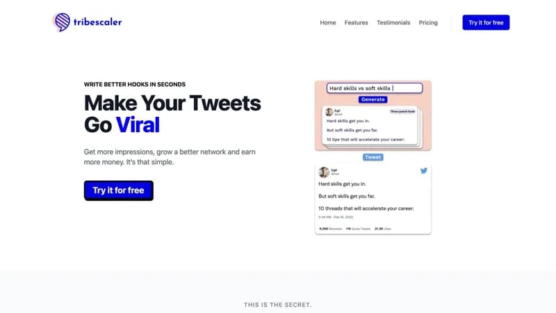 Tribescaler screenshot