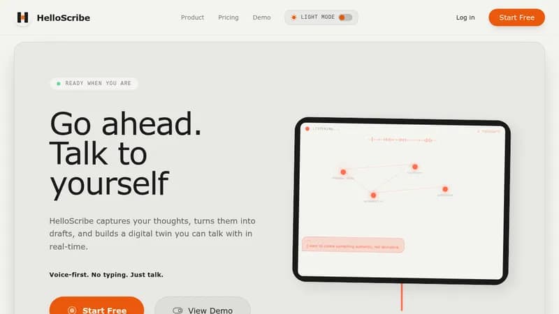 helloscribe website