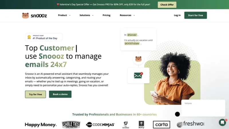 Snoooz AI screenshot