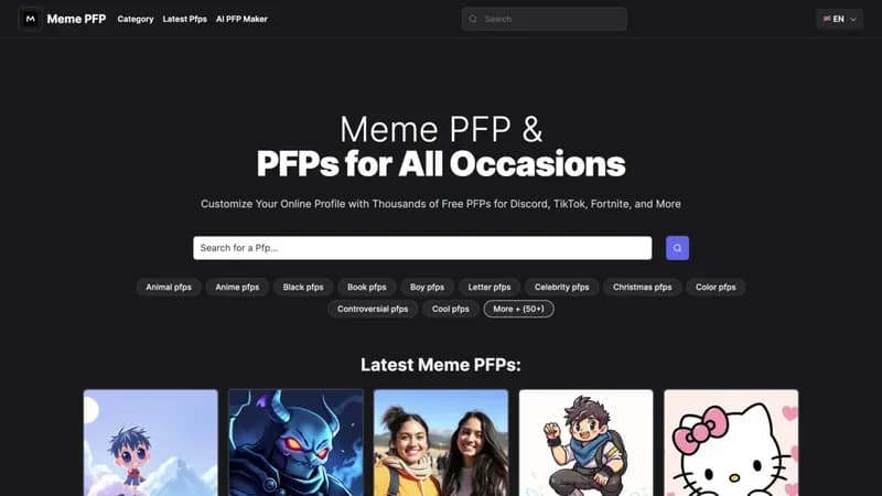 MemePFP screenshot