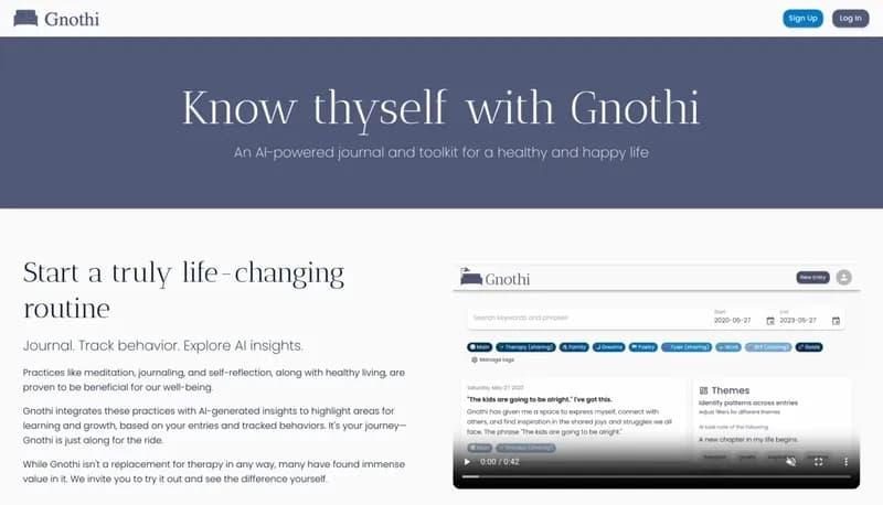Gnothi screenshot