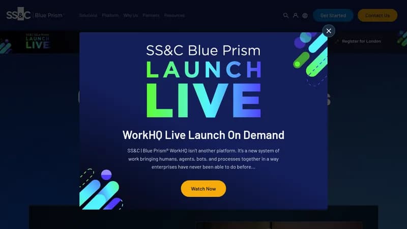 ss&c blue prism website