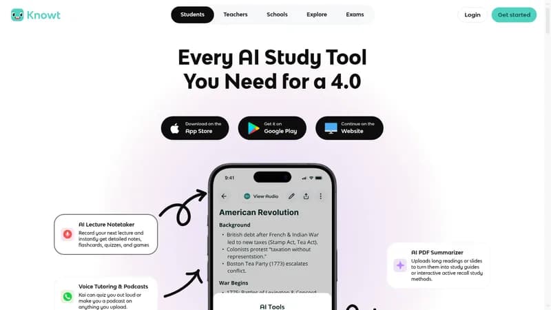 knowt website
