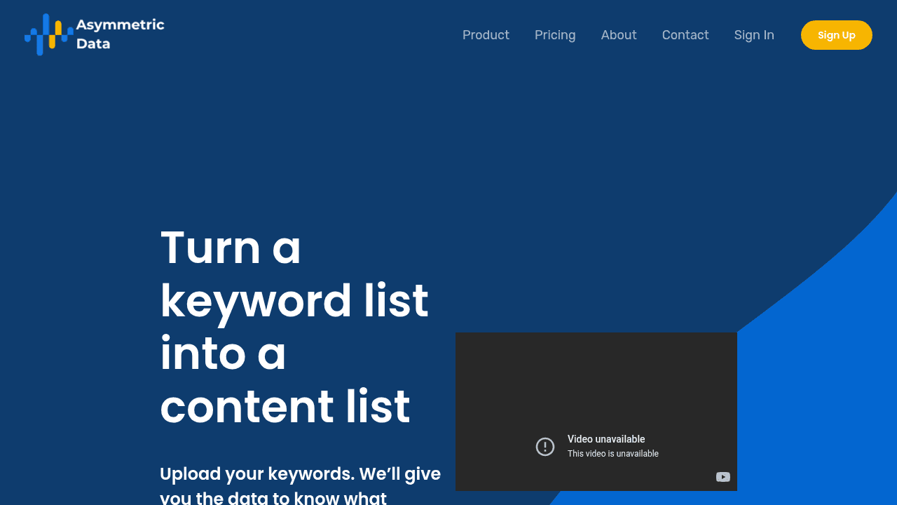 asymmetric data website