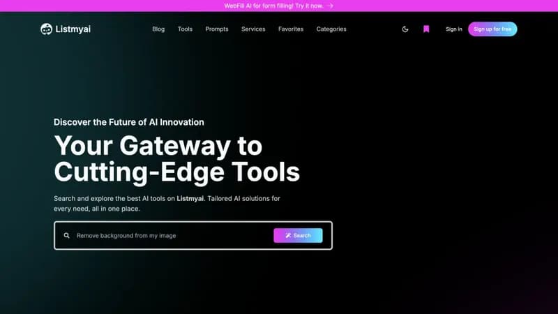 Listmyai screenshot