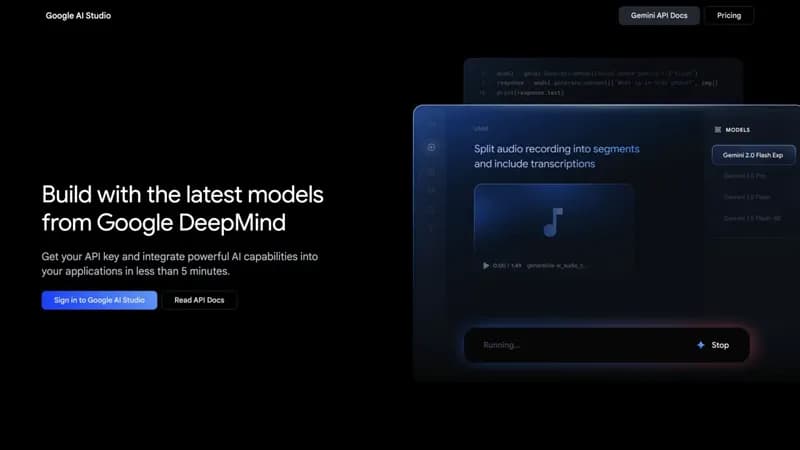 Google AI Studio screenshot