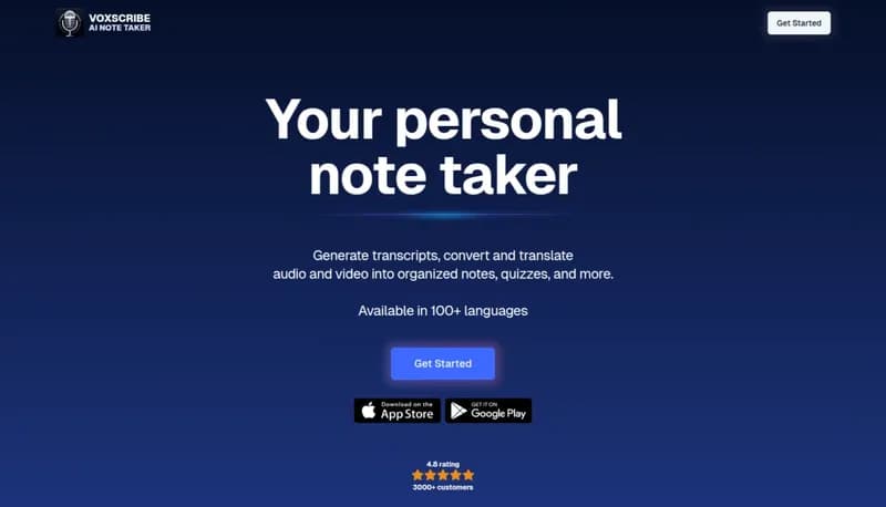 Voxscribe screenshot