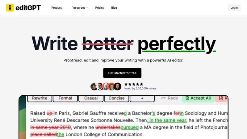 editgpt website