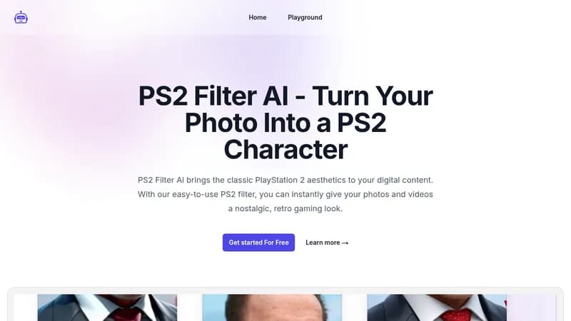 ps2 filter ai website