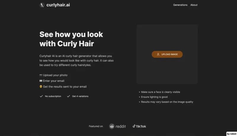 Curlyhair AI screenshot