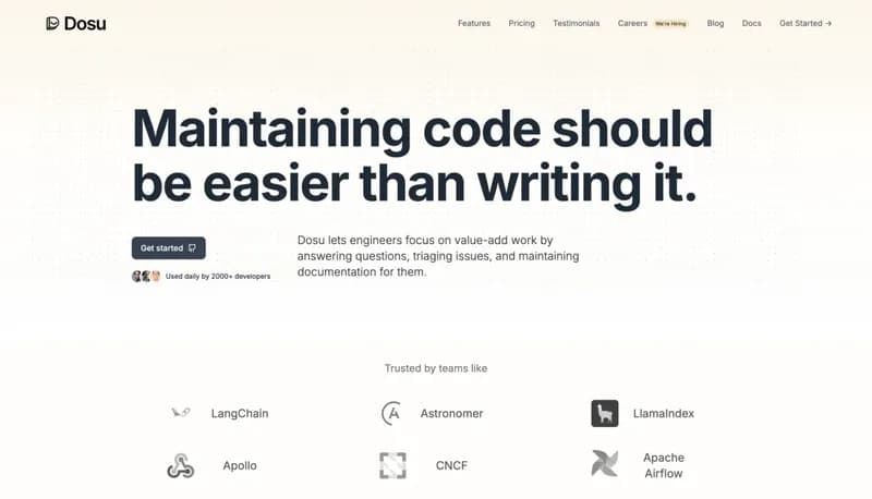 Dosu screenshot