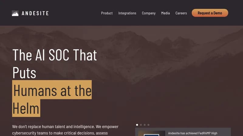 andesite website