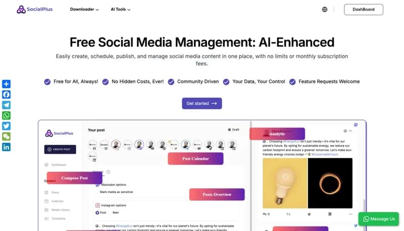 SocialPlus AI screenshot
