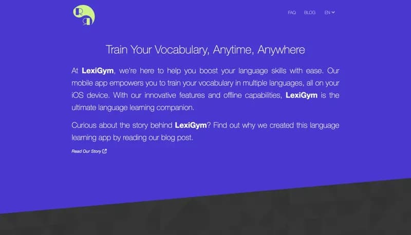 LexiGym screenshot