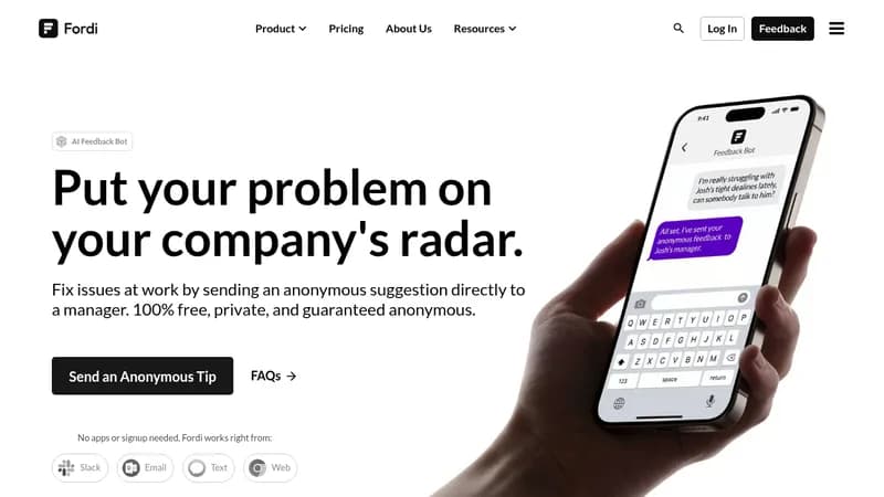 ai feedback bot website