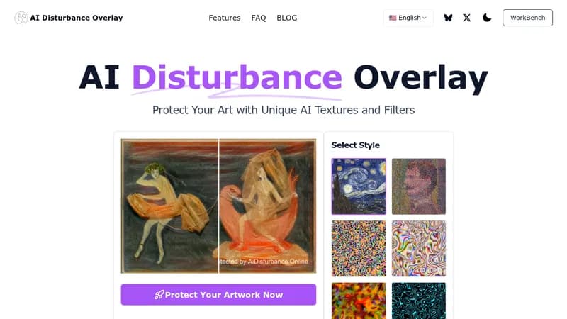ai disturbance overlay website