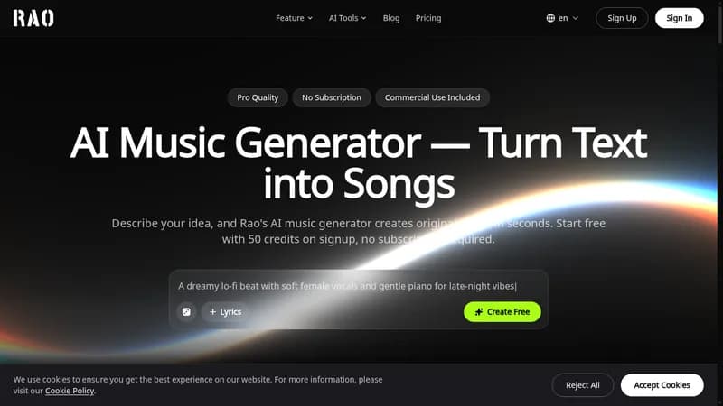 raomusic website