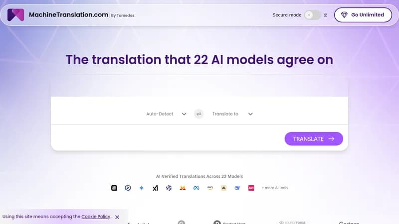 machinetranslation.com website